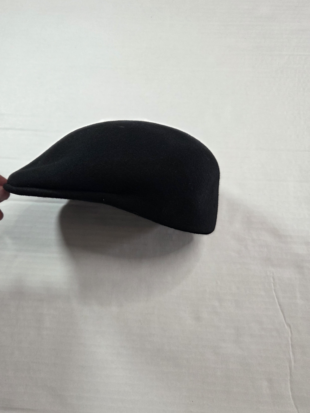 Italian Black Wool Ivy Cap, Driving Cap, Flat Cap.